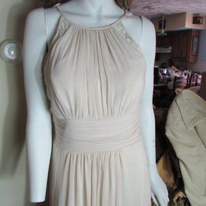 Woman's blush color gown